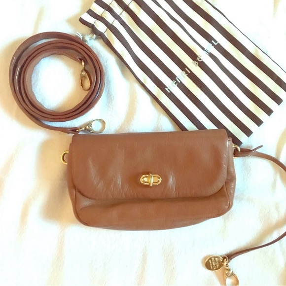 Henri Bendel Tan Leather Shoulder Bag - Picture 3 of 3